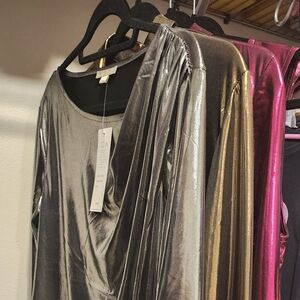 Cooper & Ella Silver Pullover Top